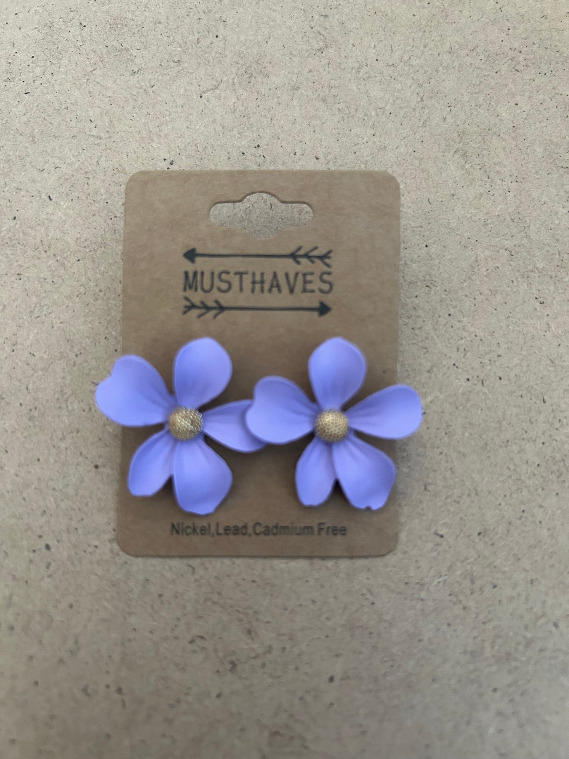 Flower Earrings (Green)